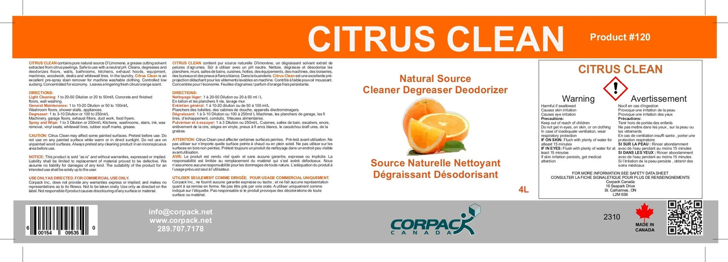 CITRUS CLEAN - 4L Corporate Facility Supply