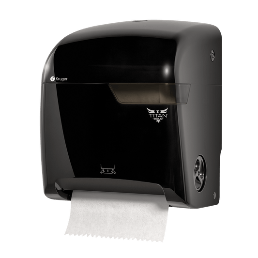 Titan Bold Smooth Cut Towel Dispenser Black (ALSO #9859)