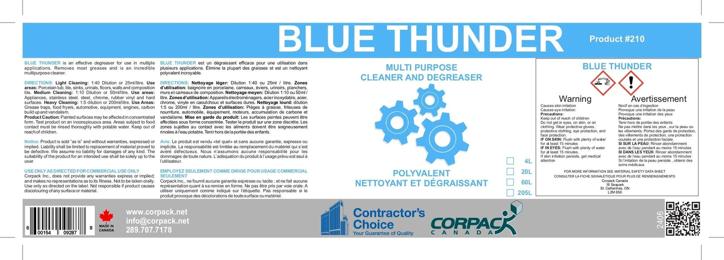 BLUE THUNDER - 4L Corporate Facility Supply