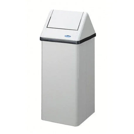 FROST 301NL - MEDIUM SWING TOP WASTE RECEPTACLE, WHITE Corporate Facility Supply