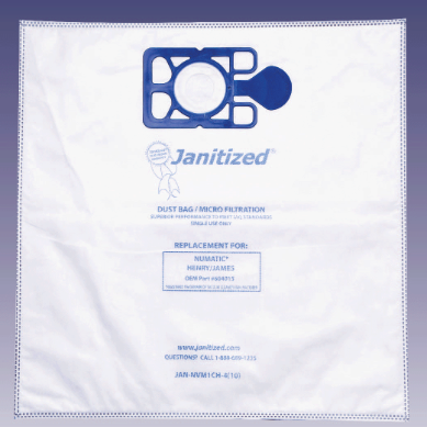 NACECARE HENRY HEPA FLO BAGS, RBV 130 / 180 / 200 MODELS (10/PKG)
