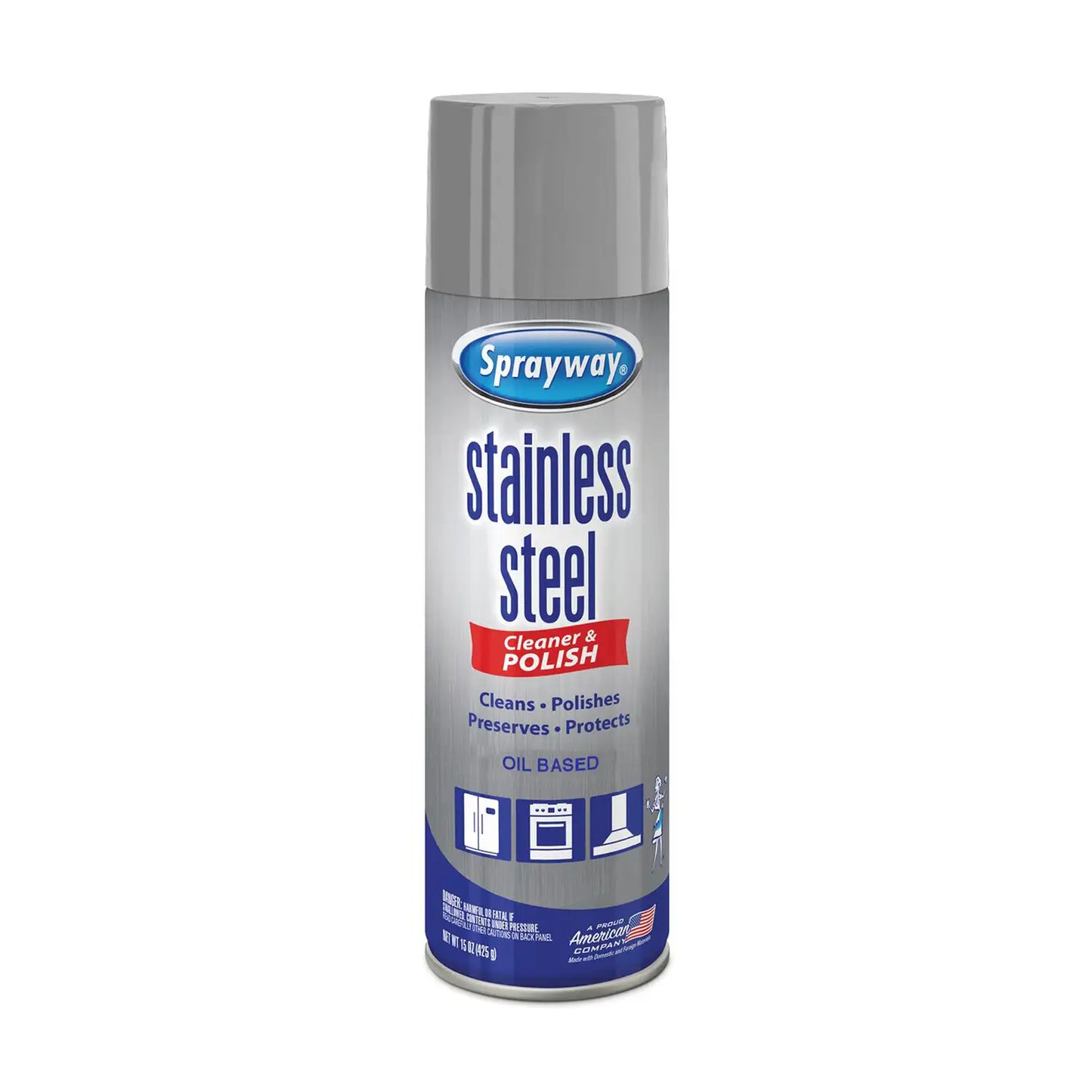 SPRAYWAY STAINLESS STEEL CLEANER - AEROSOL