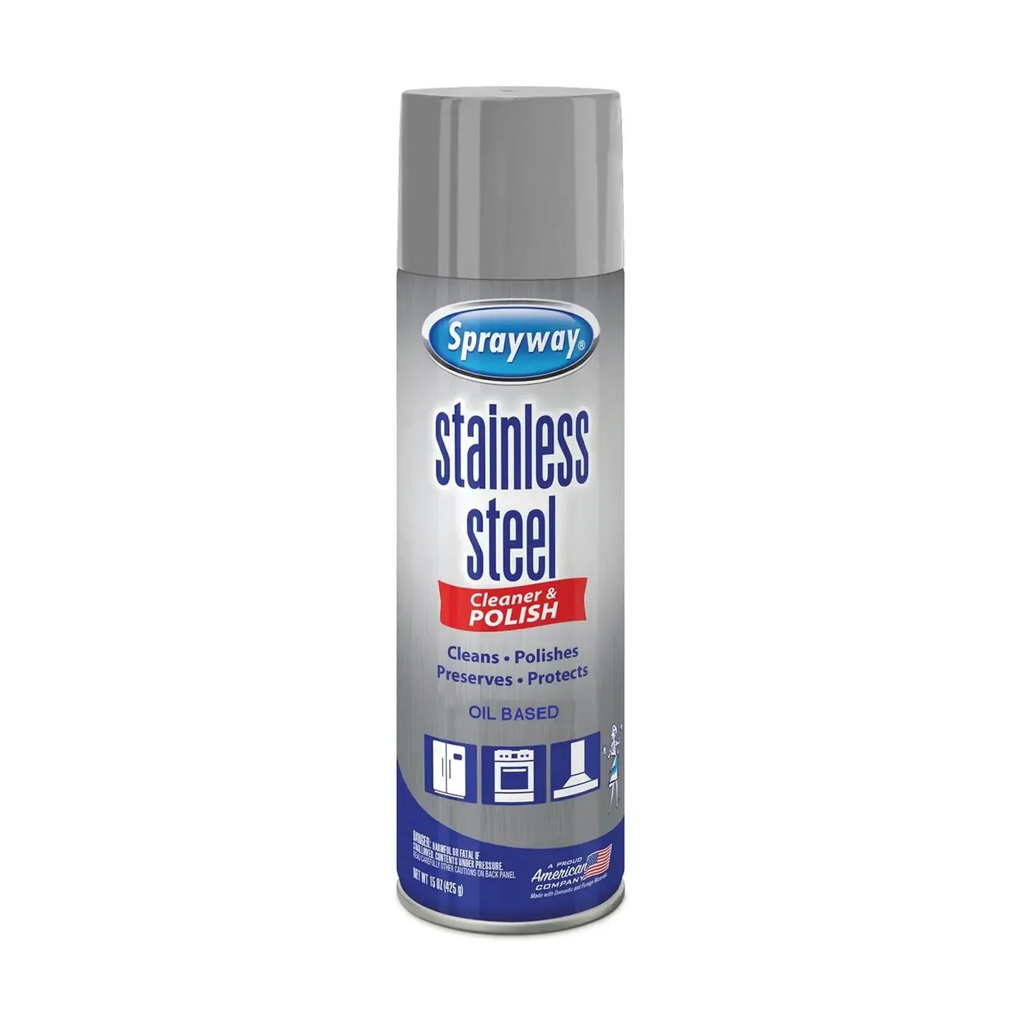 SPRAYWAY STAINLESS STEEL CLEANER - AEROSOL Corporate Facility Supply