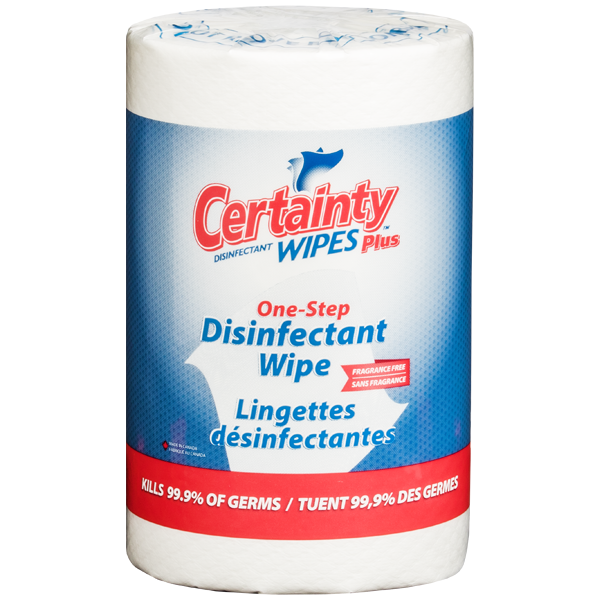 CERTAINTY PLUS DISINFECTANT WIPE, 2X400 - PRICE PER CASE