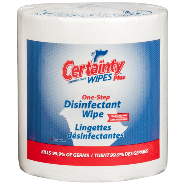 CERTAINTY PLUS DISINFECTANT WIPE - 2X800 PRICE PER CASE