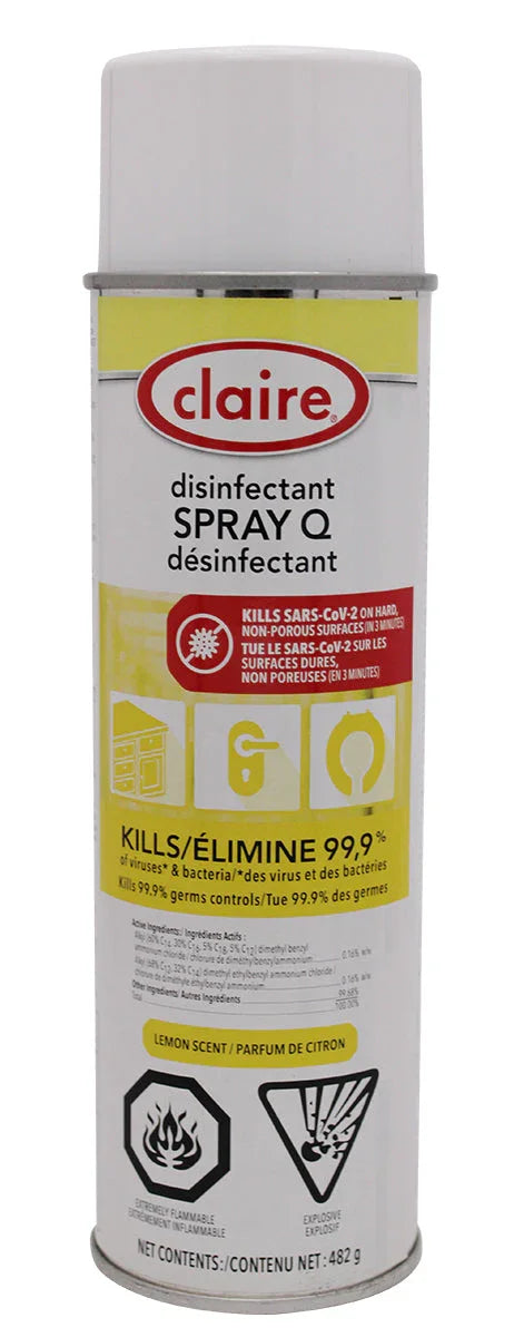 DISINFECTANT SPRAY Q - AEROSOL, LEMON SCENT Corporate Facility Supply