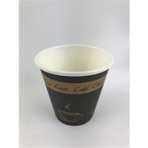 8OZ PAPER HOT CUP, SQUAT, DESIGN (1000/CS)