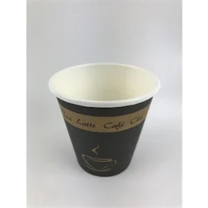 8OZ PAPER HOT CUP, SQUAT, DESIGN (1000/CS) Corporate Facility Supply