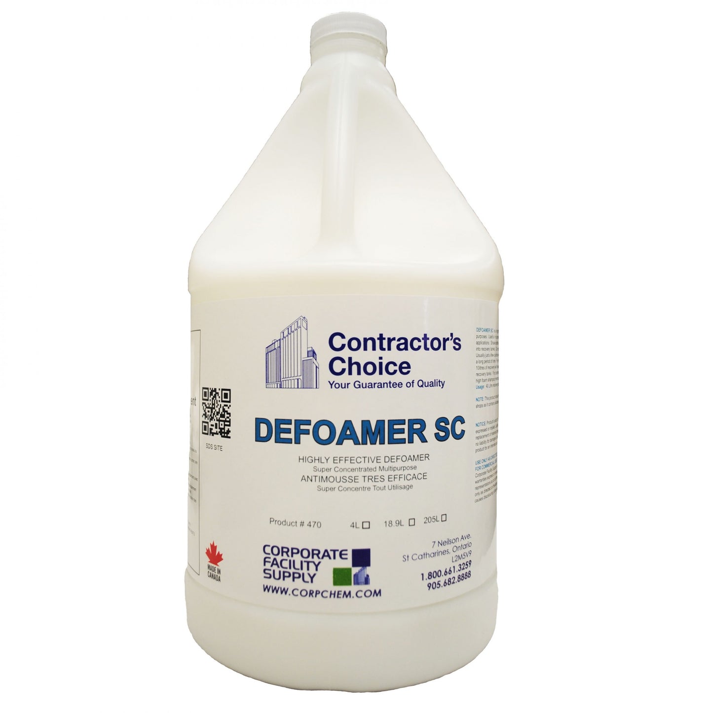 Contractors Choice Defoamer SC (super concentrate) - 4L