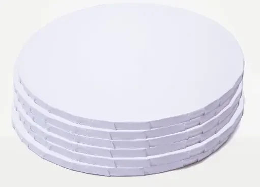 CAKE BOARD, 8 X 1/2", WHITE (6/PKG) Corporate Facility Supply