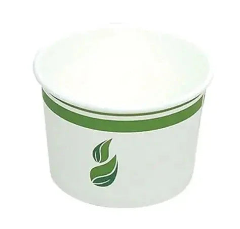 16OZ PAPER BOWL PLA LINED COMPOSTABLE 500/case EG-P-PL-S16 Corporate Facility Supply