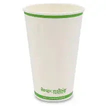 10OZ HOT CUP, COMPOSTABLE, PLA-LINED, 600/CS (EG-P-PL-K20-W40) Corporate Facility Supply