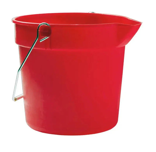 10 QT. HEAVY DUTY PAIL, RED Corporate Facility Supply
