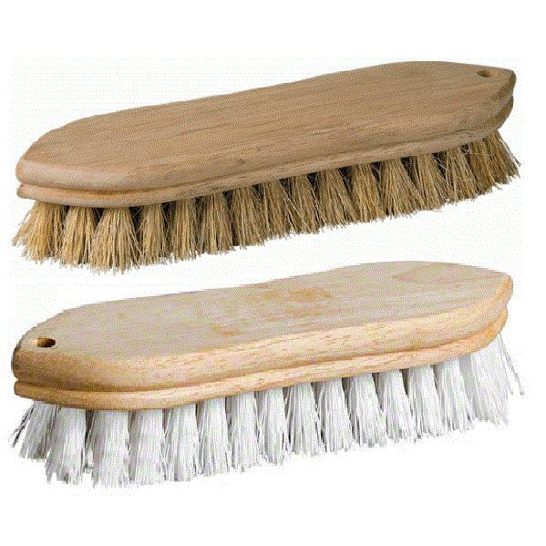 9" Peanut Brush - White Corporate Facility Supply