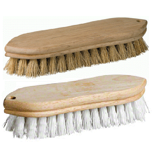 9" Peanut Brush - White Corporate Facility Supply