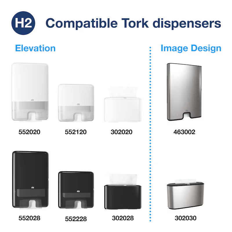 TORK ADVANCED HAND TOWEL INTERFOLD, 3 PANEL (16x189/3,024 case)