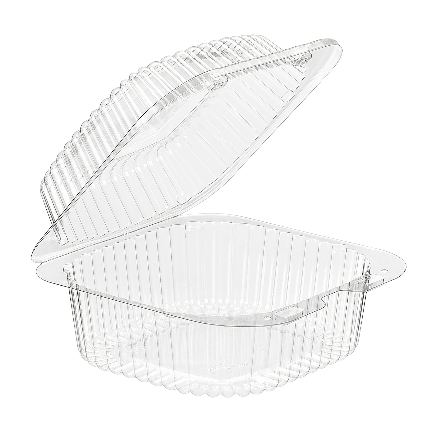 VPP756, 6 X 6 CLEAR HINGED LID CONTAINER (500/CS)