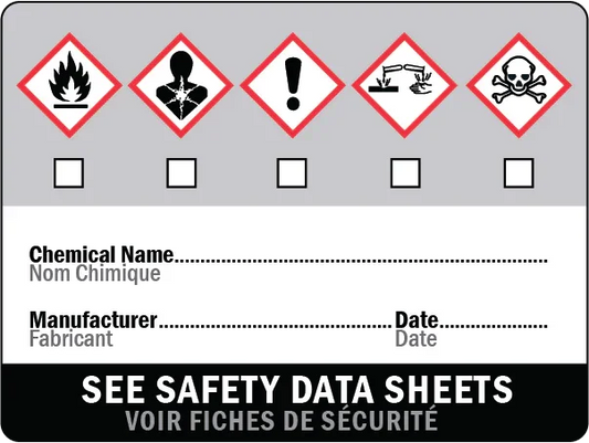 WHIMIS LABEL (CHEM. RESISTANT) Corporate Facility Supply