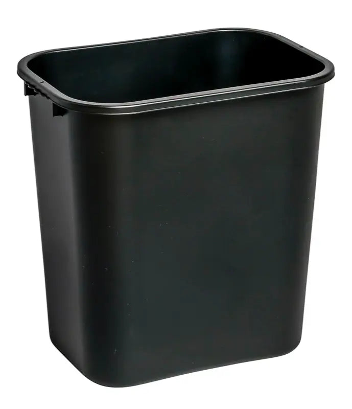 WASTE BASKET - BLACK 28QT