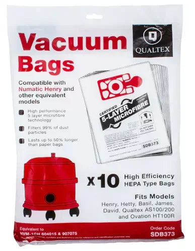 HENRY AM VAC BAGS - 10/PKG (SDB373) Corporate Facility Supply