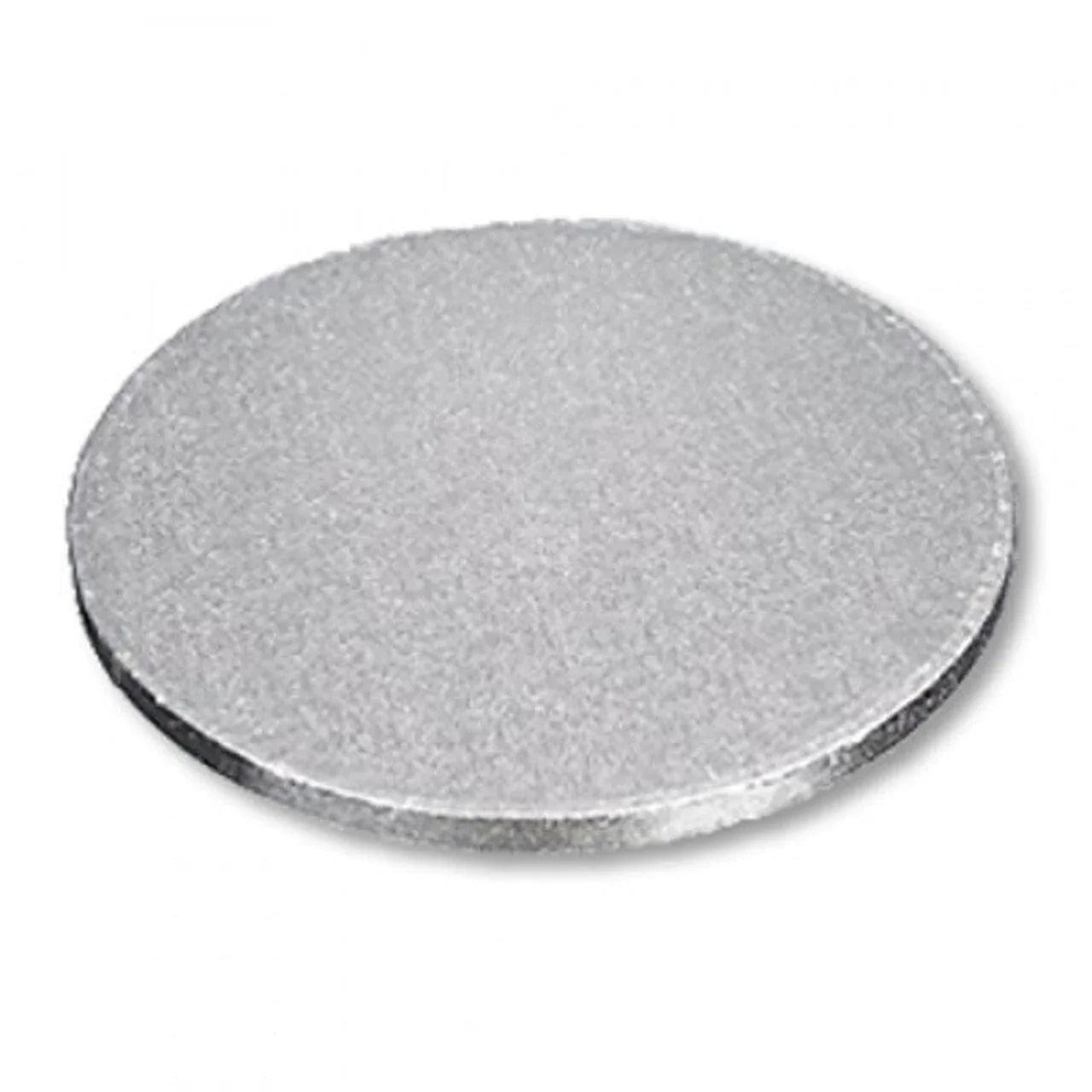 CAKE BOARD 10 X 1/4, ROUND, SILVER (12/PKG) - 12" X .25" Corporate Facility Supply