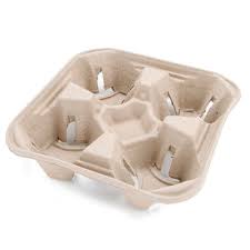 4 CUP CARRY OUT TRAY PAPER (300/PKG)