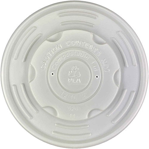 COMPOSTABLE SOUP LID FOR 12/16/32OZ 500/cs
