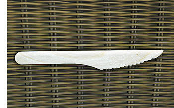 6.5" WOODEN KNIFE , COMPOSTABLE, 20 X 100/CS (EG-WK-M)