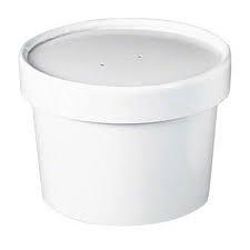 8OZ FOOD CUP COMBO, WHITE (250/CS) ***CLEARANCE ITEM*** Corporate Facility Supply