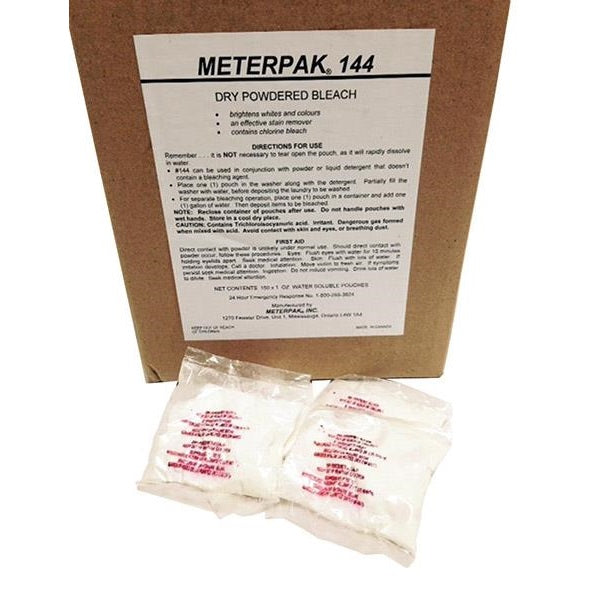 METERPAK DRY POWDER BLEACH - 1/2OZ X 150