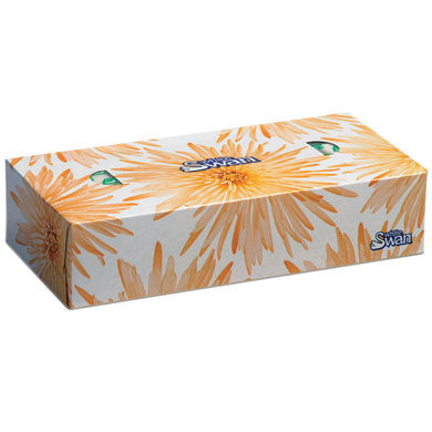 White Swan® 2-Ply Flat Pack Facial Tissue (30x100) Corporate Facility Supply