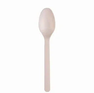 6.5" CPLA SPOON, COMPOSTABLE, MEDIUM, WHITE, 1000/CS (EG-CPLA-BS6.5) Corporate Facility Supply