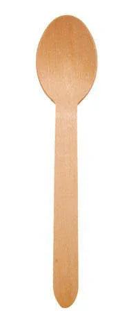 6.25" WOODEN SPOON, COMPOSTABLE, 20 X 100/CS (EG-WS-M) Corporate Facility Supply
