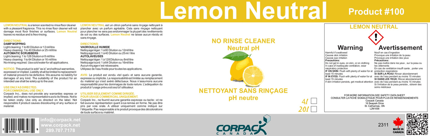 LEMON NEUTRAL - 4L