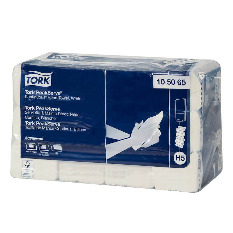 TORK PEAKSERVE ESSUIE-MAINS À DÉVIDEMENT CENTRAL (12 X 410) - H5