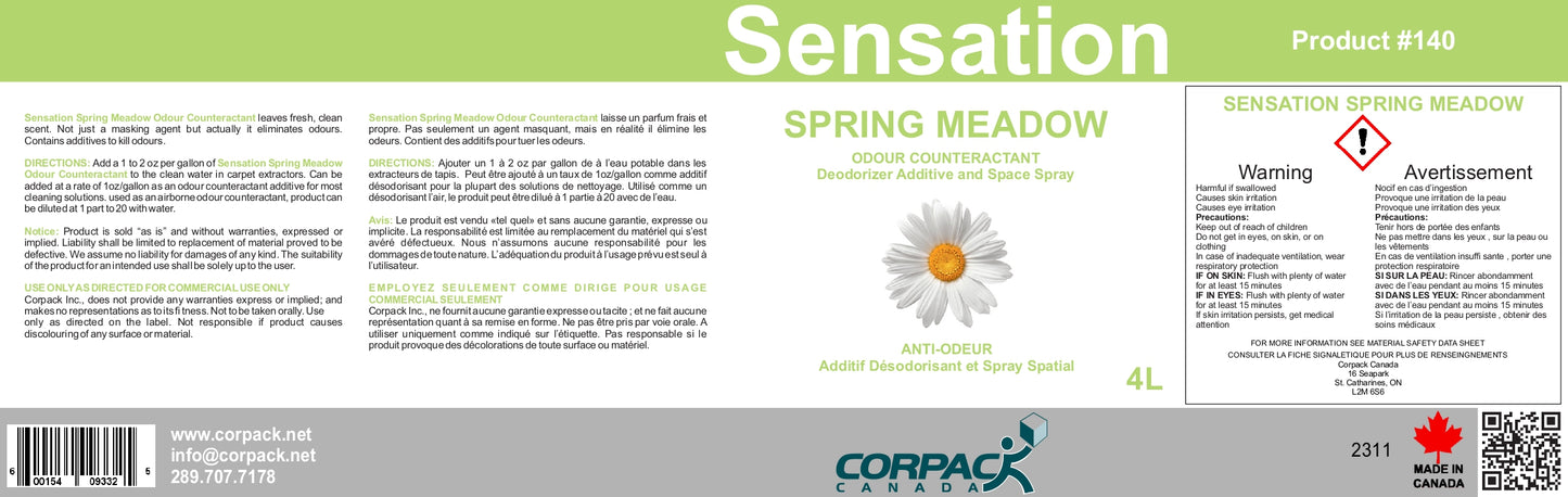 SENSATION ODOUR COUNTERACTANT, SPRING MEADOW - 4L