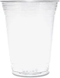 PRONTO - 16OZ PLASTIC CUP, CLEAR (1000/CS) Corporate Facility Supply
