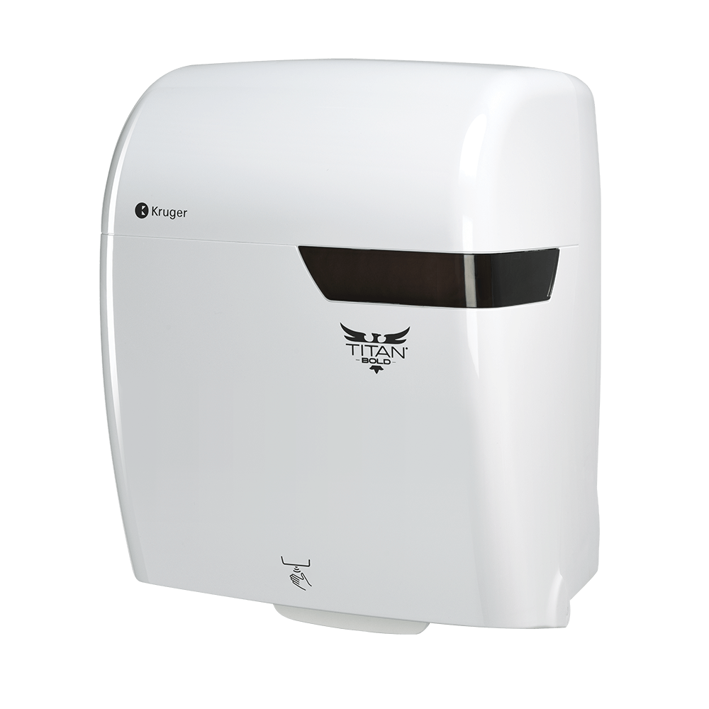 Titan Bold Electronic Towel Dispenser White