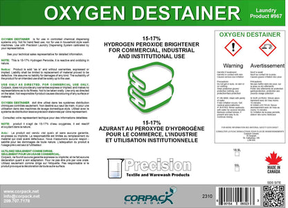 PRECISION OXYGEN DESTAINER, 15-16% HYDROGEN PEROXIDE - 20L Corporate Facility Supply
