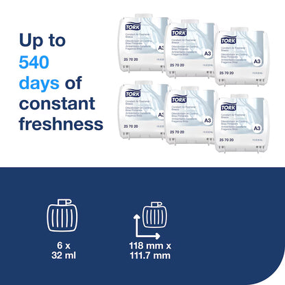 TORK CONSTANT AIR FRESHENER REFILL BREEZE (6/CS)