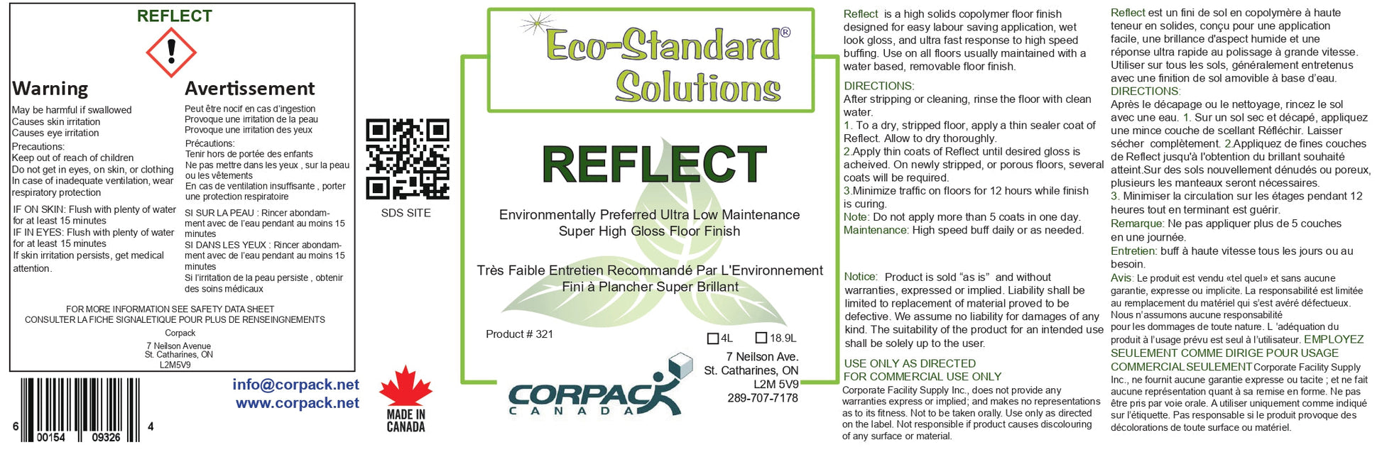 REFLECT FLOOR FINISH - 4L Corporate Facility Supply