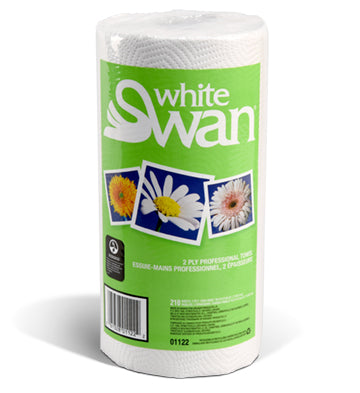 White Swan® 2-Ply Professional Towels, 210 sheet (12/cs)