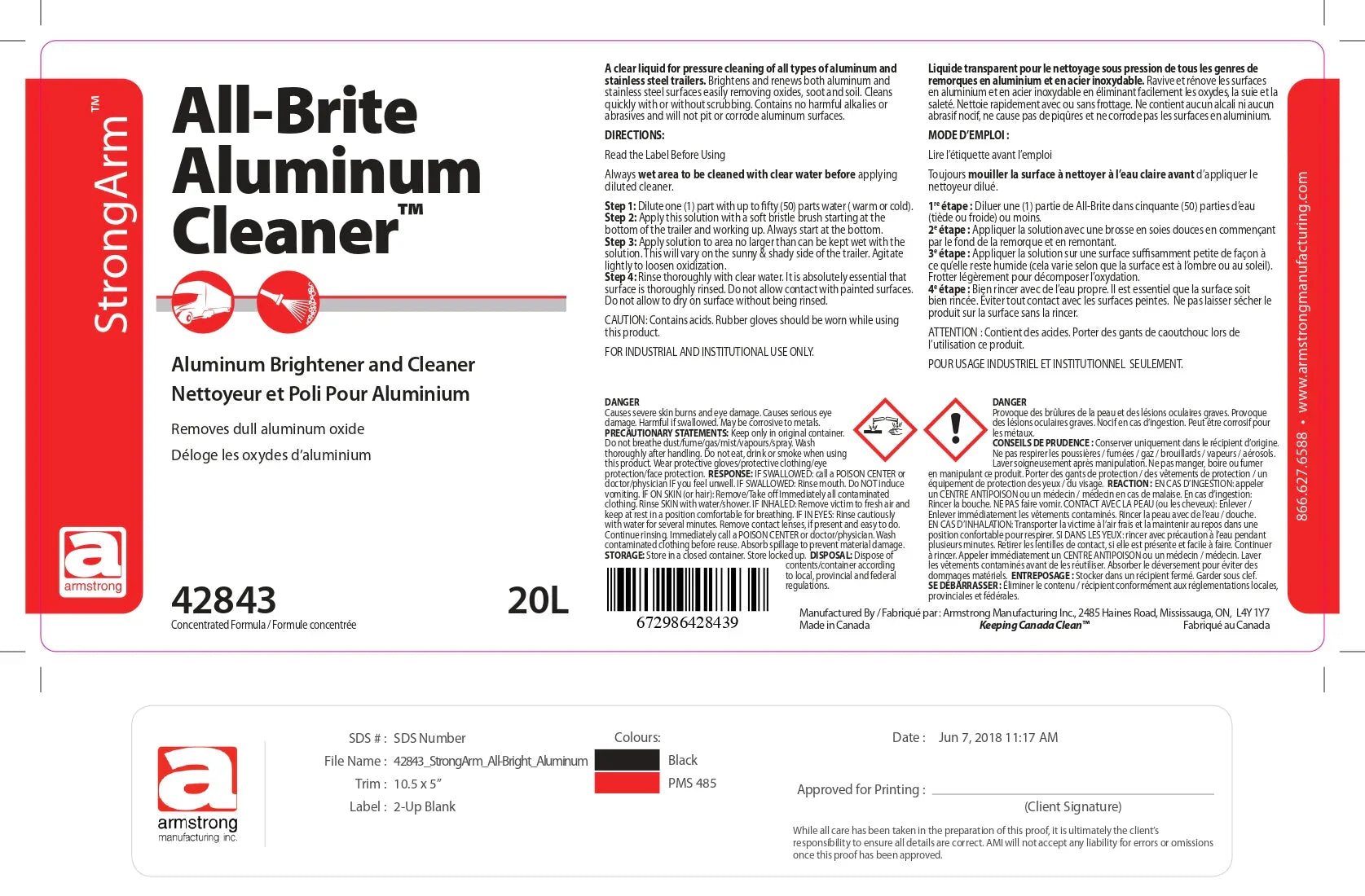 ALUMINUM BRIGHTNER - 20L Corporate Facility Supply