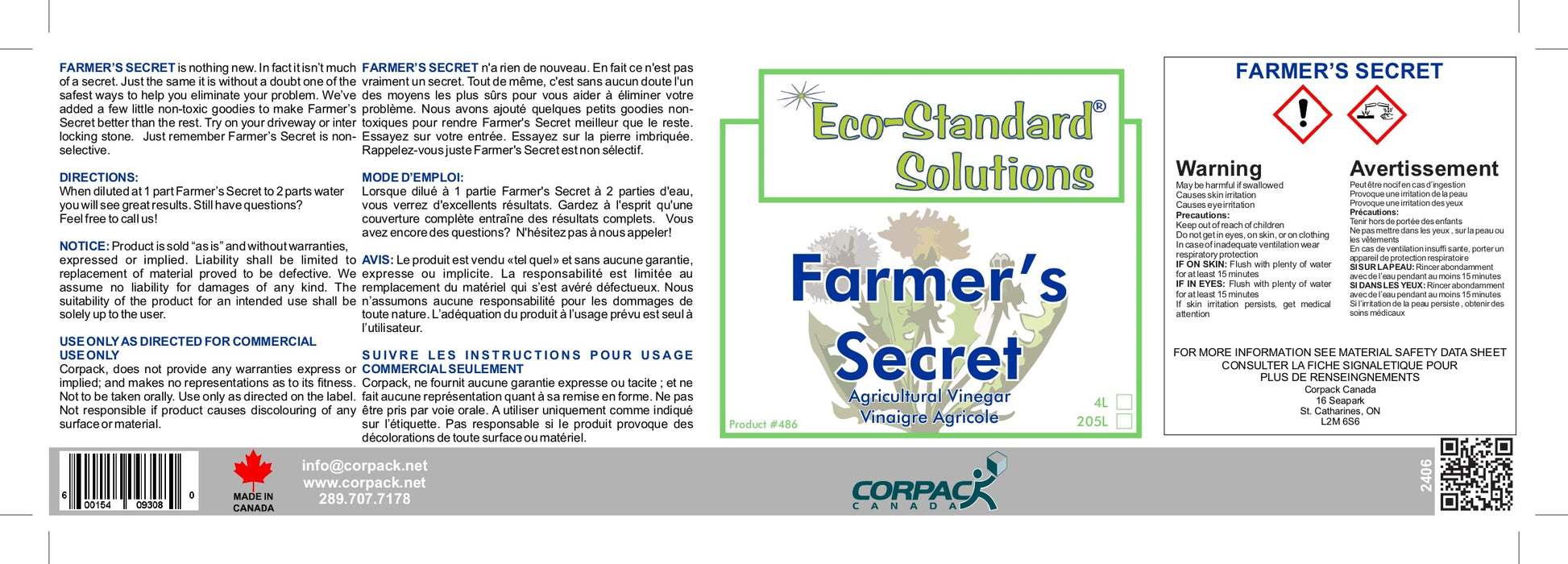 FARMER'S SECRET - 4L Corporate Facility Supply