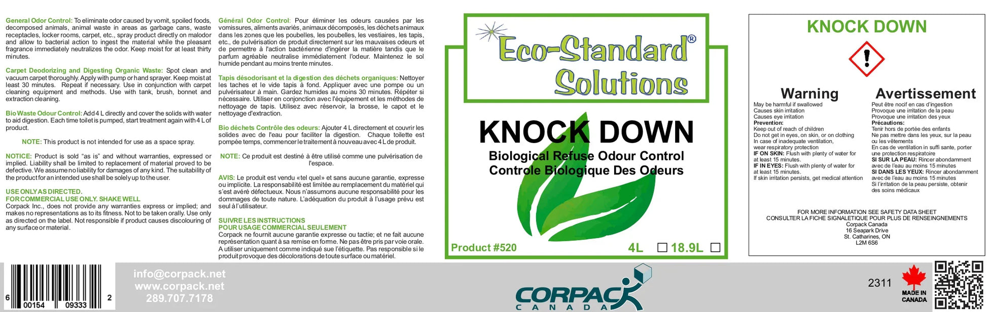 KNOCK DOWN - 4L Corporate Facility Supply