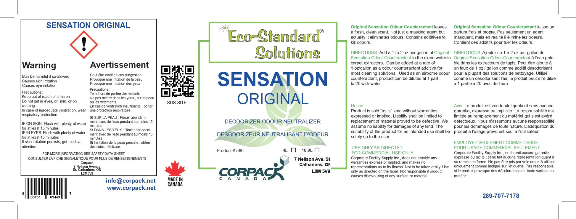 PRECISION SENSATION ODOR COUNTERACTANT - 4L Corporate Facility Supply