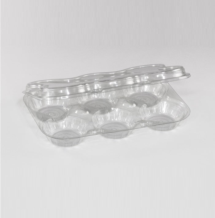 6 TART CONTAINER HINGED LID (272/CS) TVO236P 073226