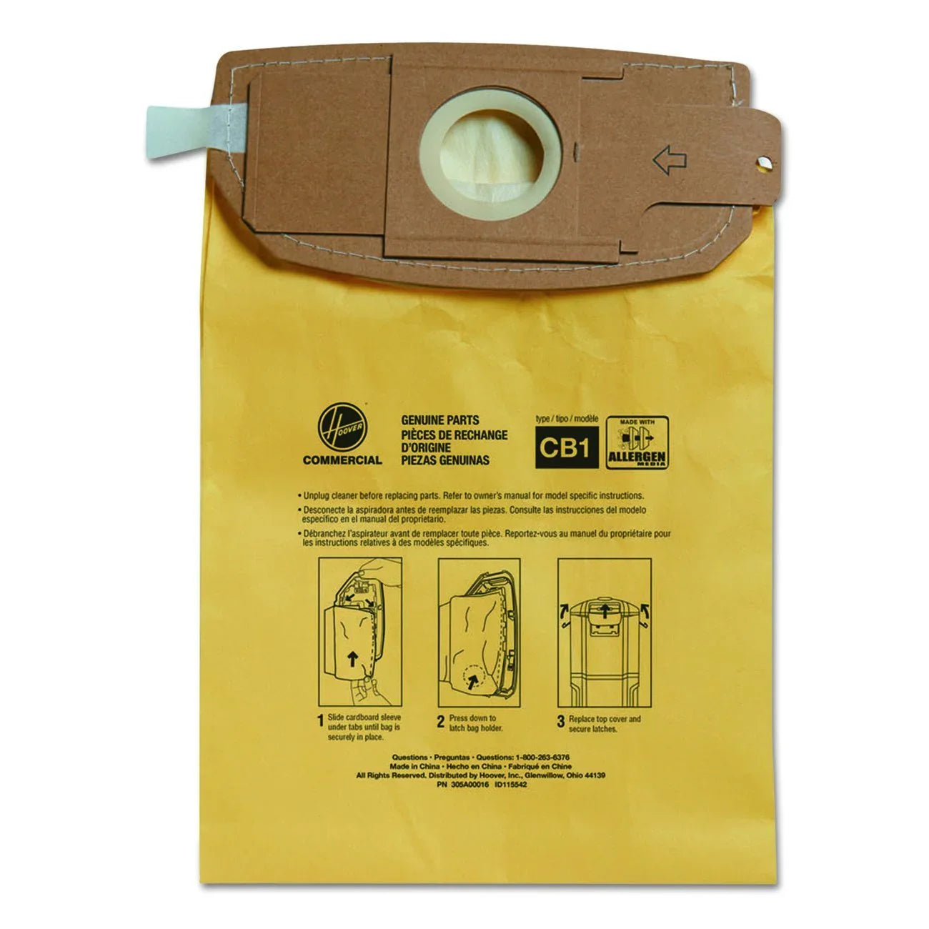 HUSHTONE BACKPACK VACUUM BAGS - CB01 (10/PKG) CH34006 Corporate Facility Supply