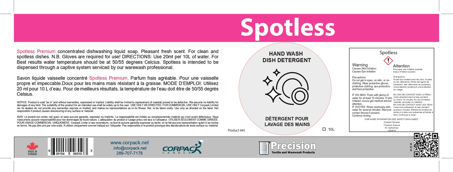 PRECISION SPOTLESS POT/PAN - 10L