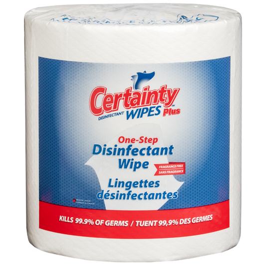CERTAINTY PLUS DISINFECTANT WIPE - 2X800 PRICE PER CASE